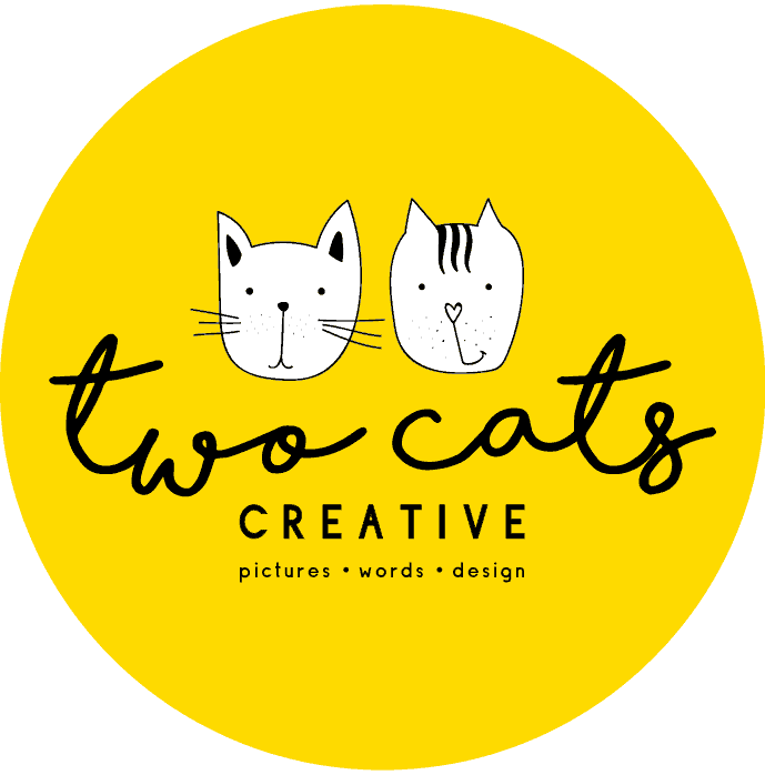two cats creative logo